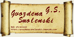 Gvozdena Smolenski vizit kartica